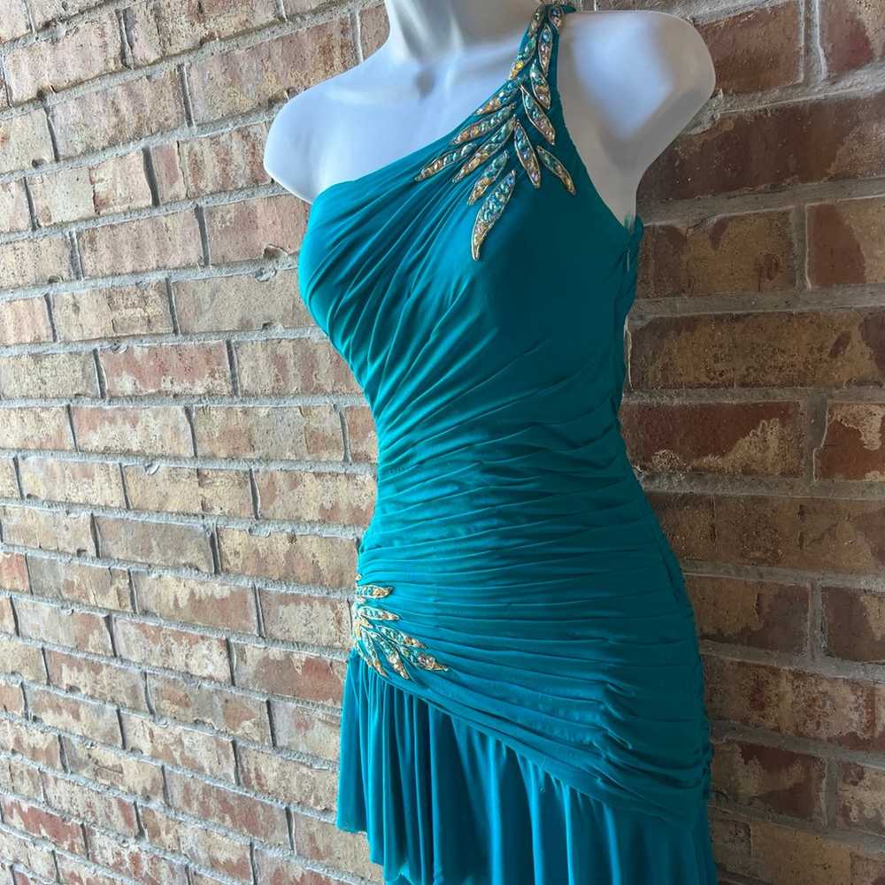 La Femme Turquoise Dress size 0 - image 2