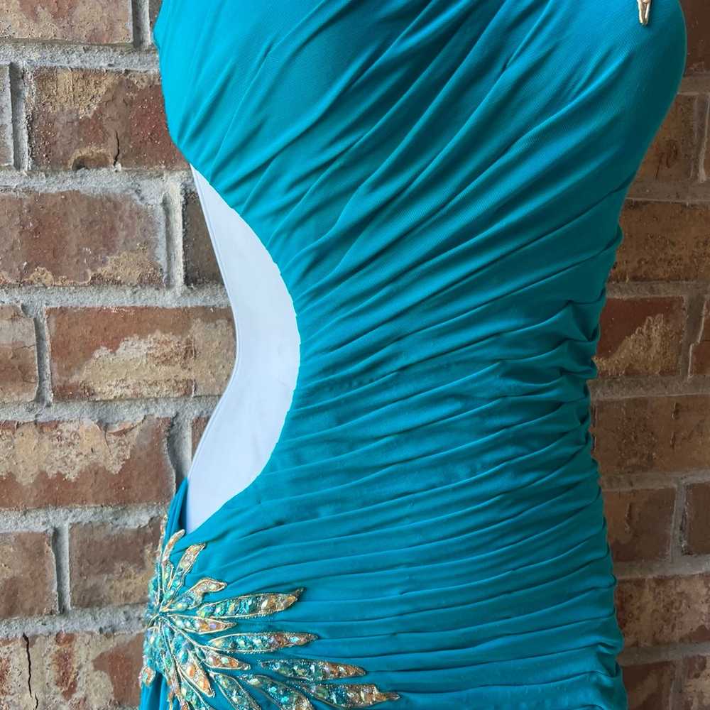 La Femme Turquoise Dress size 0 - image 7