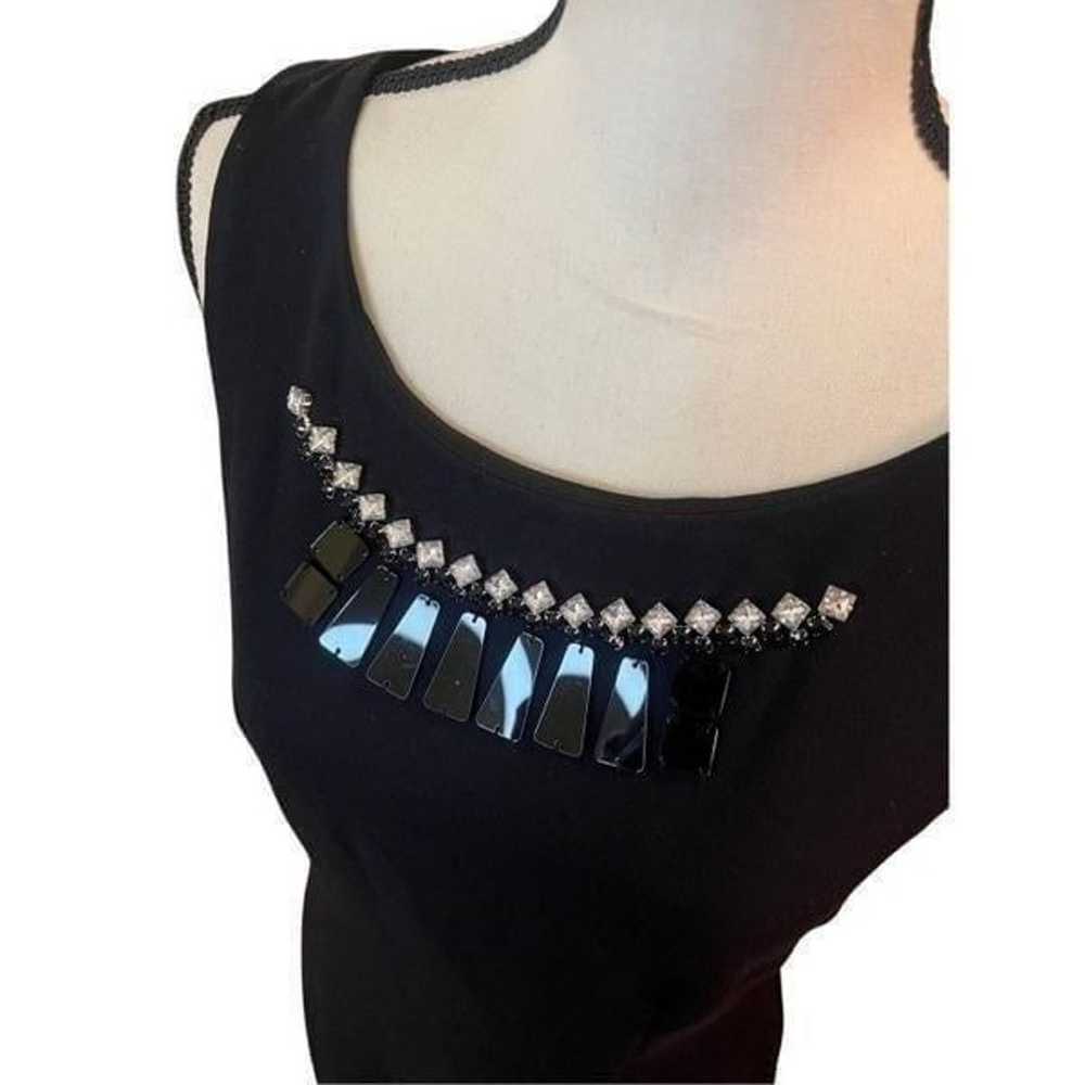 Worthington Black Embellished Bejeweled Party Coc… - image 2