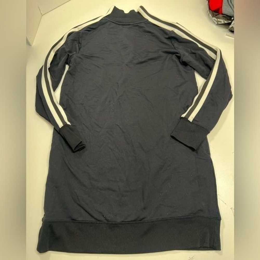 Athleta Circa Track Sweatshirt Dress Black and Wh… - image 4