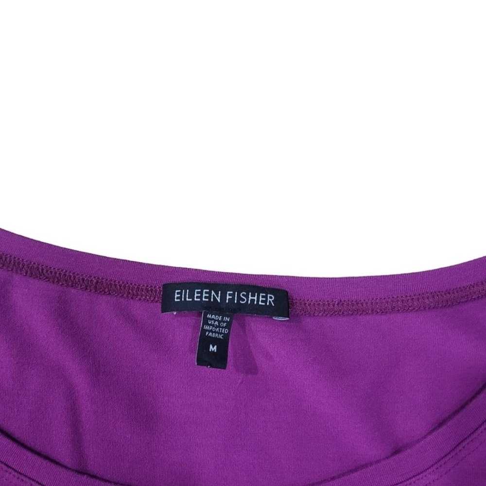 Eileen Fisher Purple Short Sleeve T-Shirt Dress S… - image 4