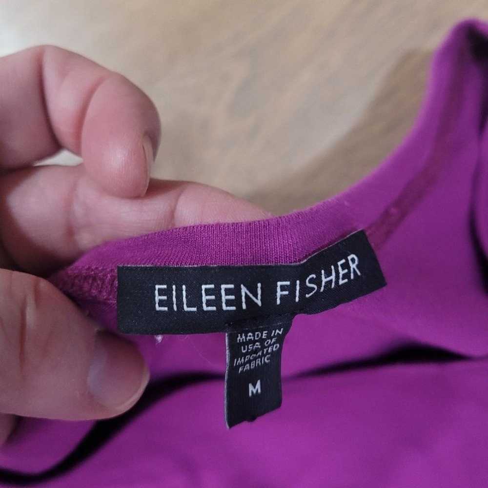 Eileen Fisher Purple Short Sleeve T-Shirt Dress S… - image 6