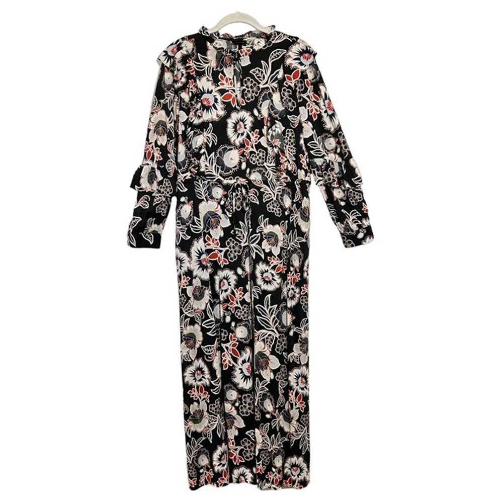 Who What Wear Long Sleeve Batik Floral Maxi Dress… - image 2