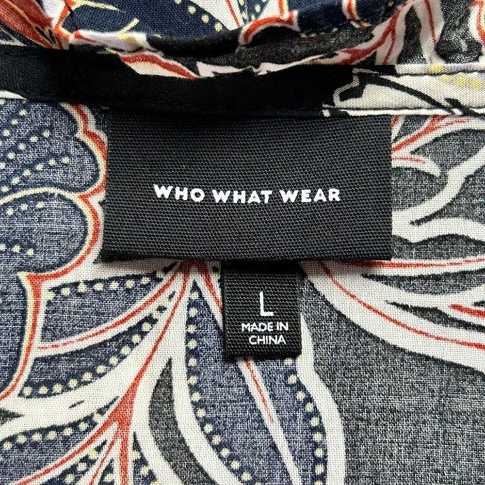 Who What Wear Long Sleeve Batik Floral Maxi Dress… - image 6