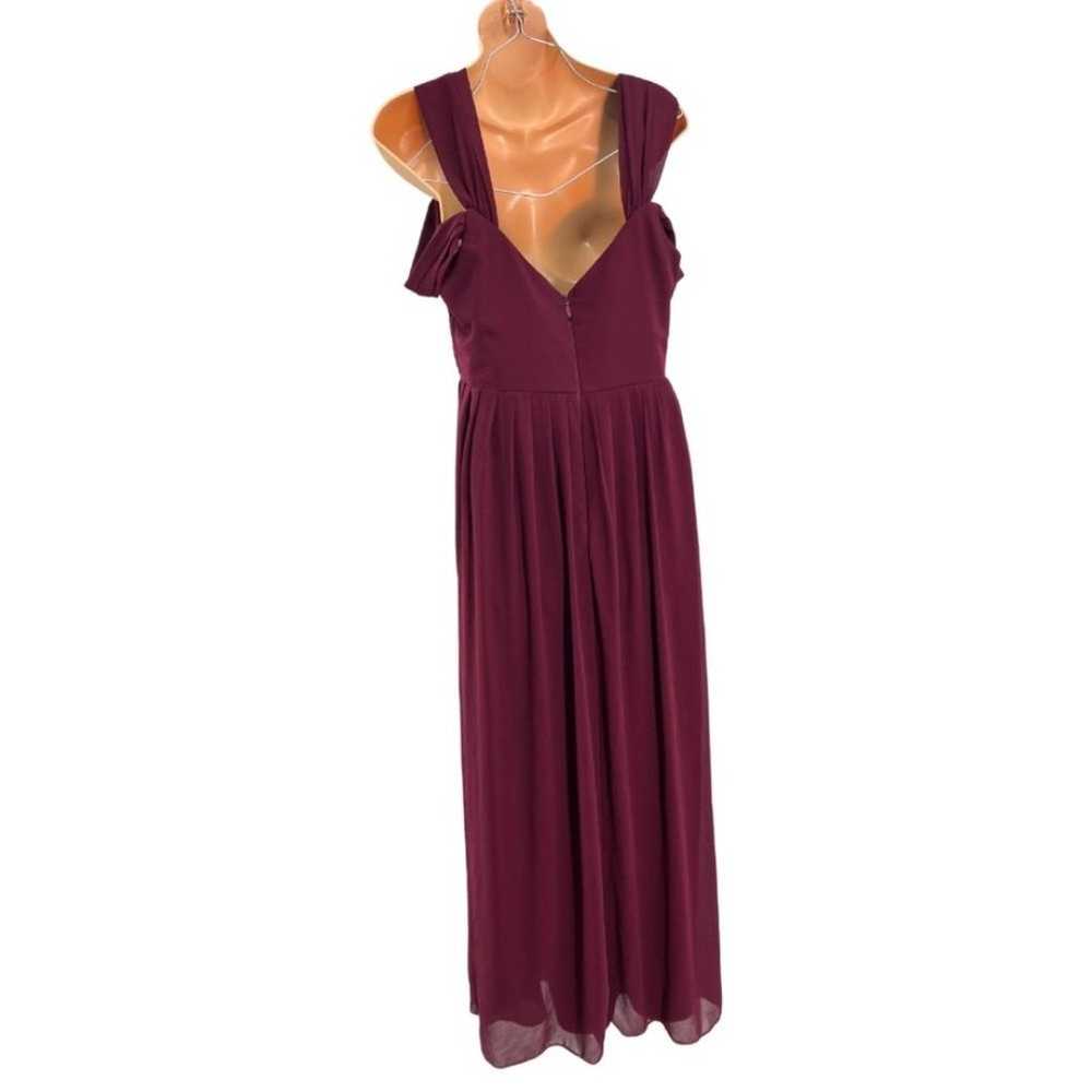 Make me move burgundy Lulu’s maxi dress formal we… - image 5
