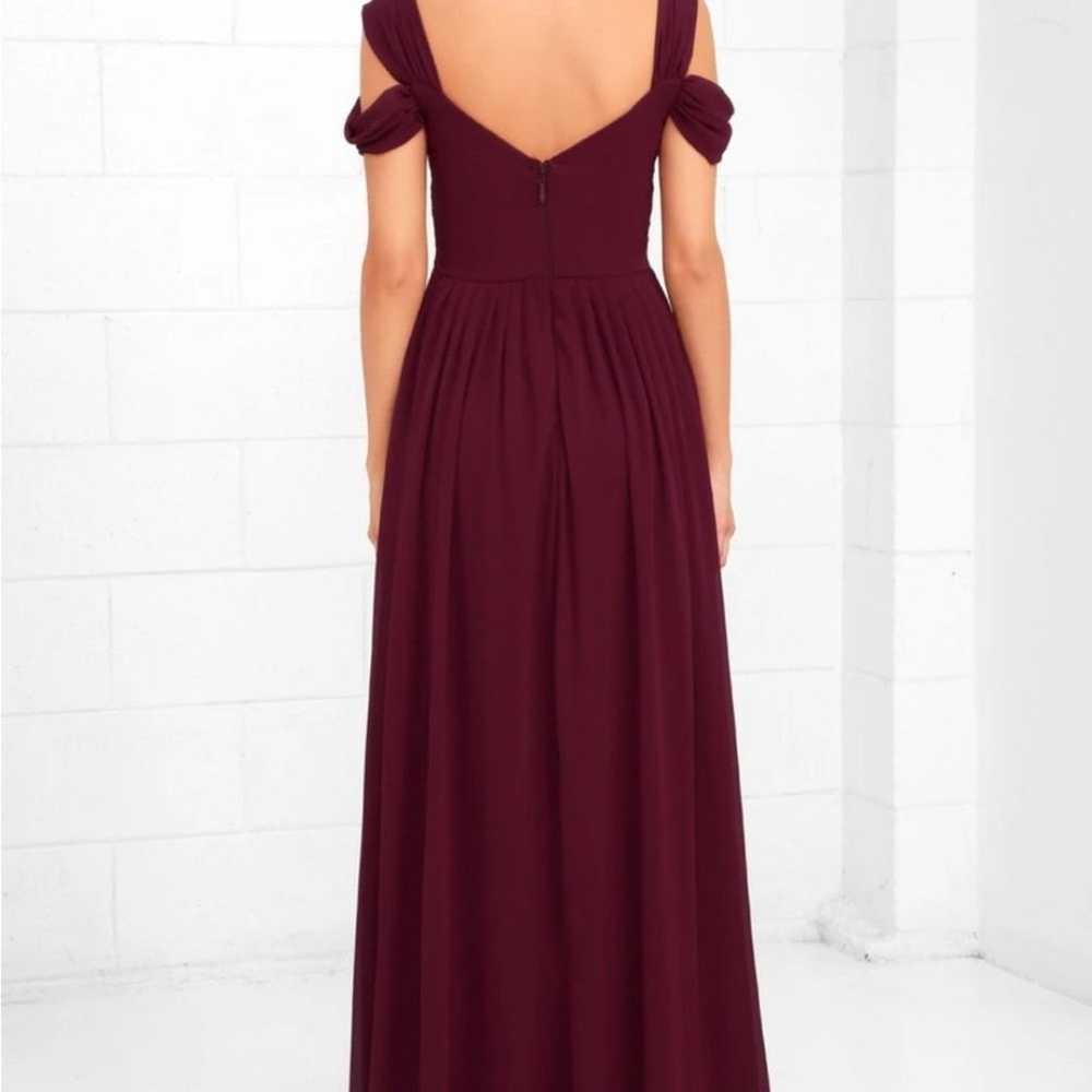 Make me move burgundy Lulu’s maxi dress formal we… - image 8
