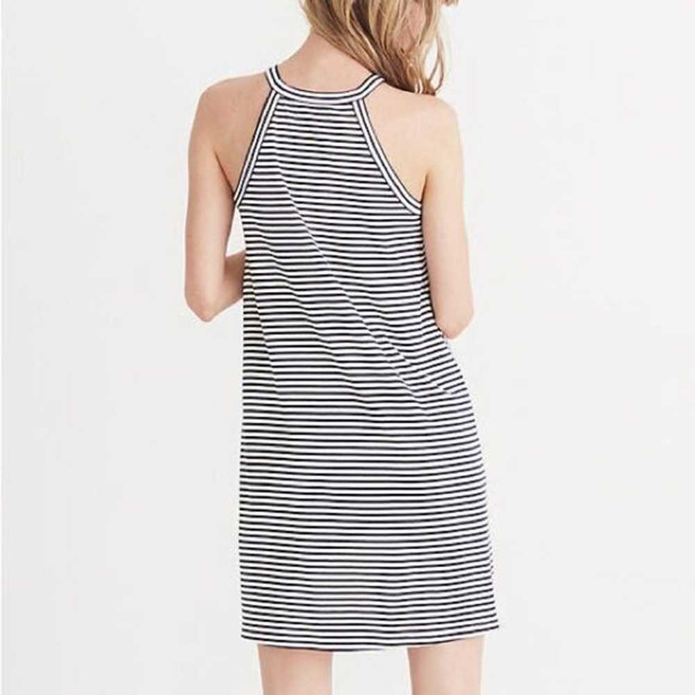 Madewell navy blue and white District Dress in St… - image 2