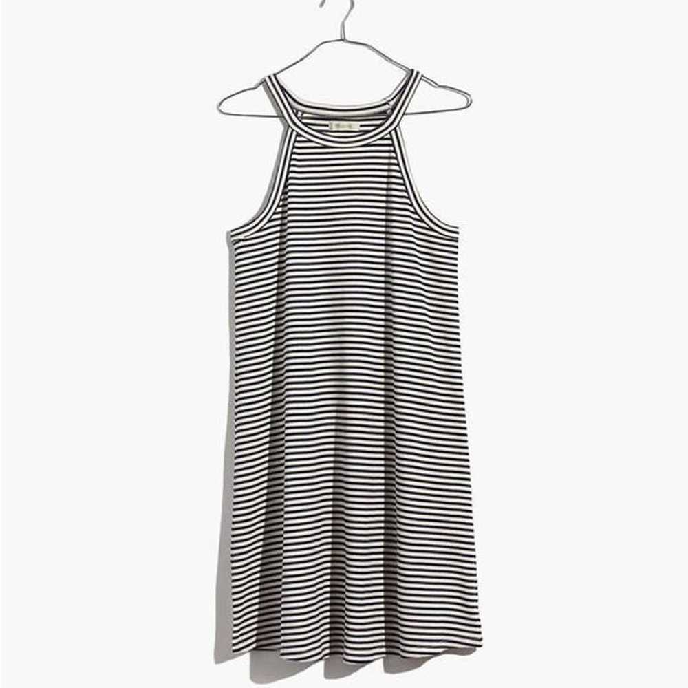 Madewell navy blue and white District Dress in St… - image 3