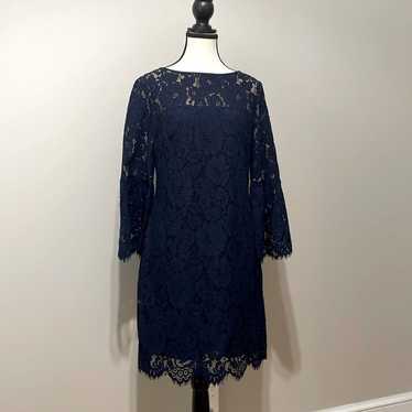 Lauren Ralph Lauren Navy Lace Dress - Size 6