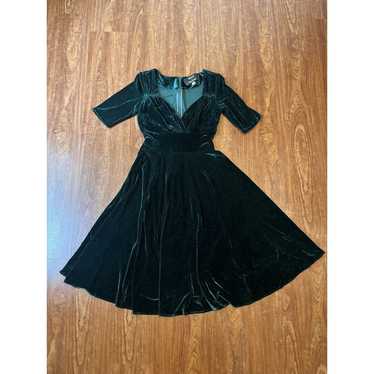 Modcloth X Collectif Trixie Velvet Doll Dress Wom… - image 1