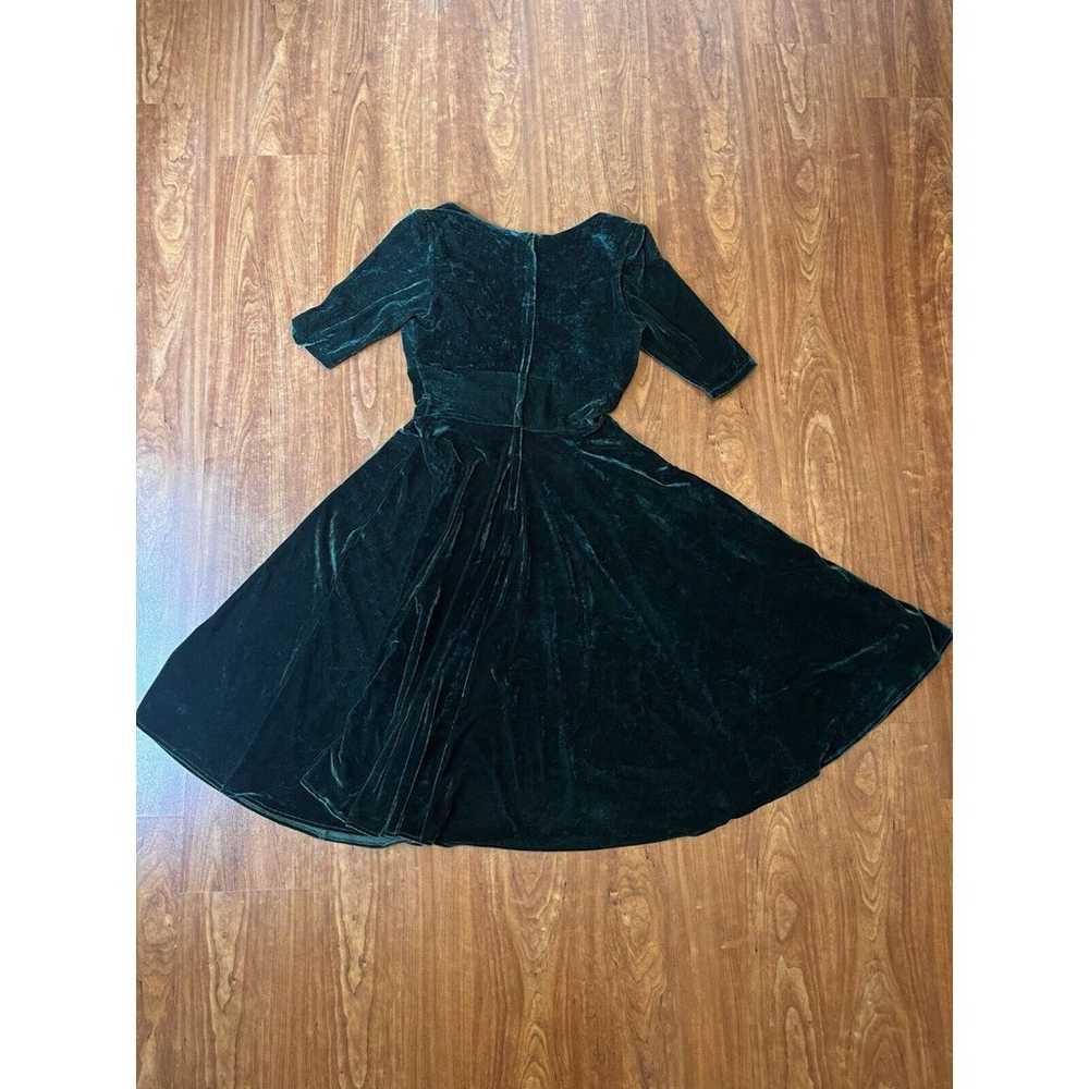 Modcloth X Collectif Trixie Velvet Doll Dress Wom… - image 7