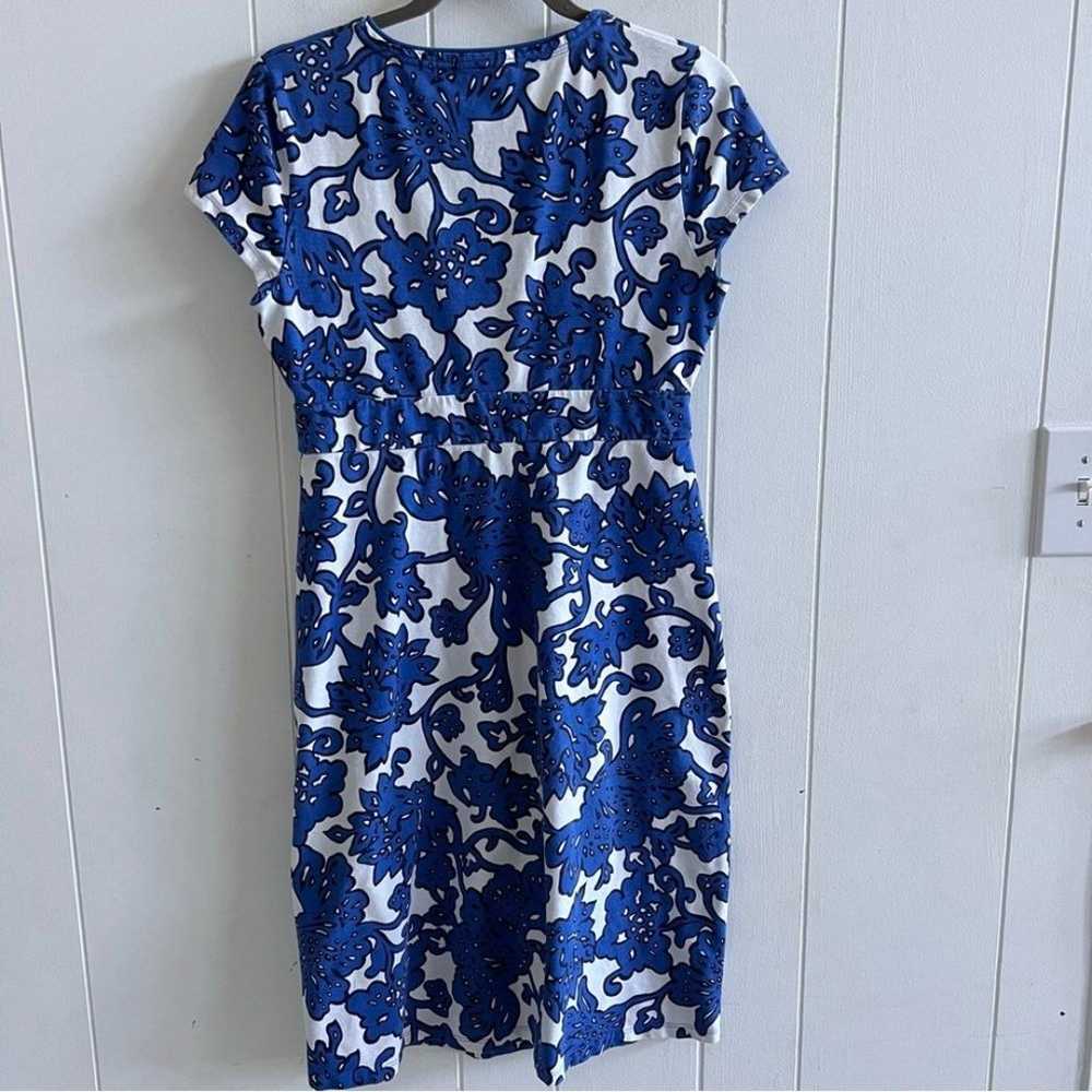 Boden Floral Blue Vine Casual Jersey Dress - image 6
