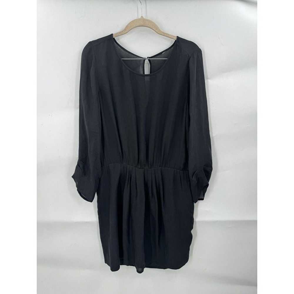 Equipment Femme Black 100% Silk 3/4 Sleeve Modern… - image 1