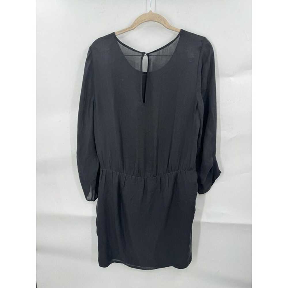 Equipment Femme Black 100% Silk 3/4 Sleeve Modern… - image 2
