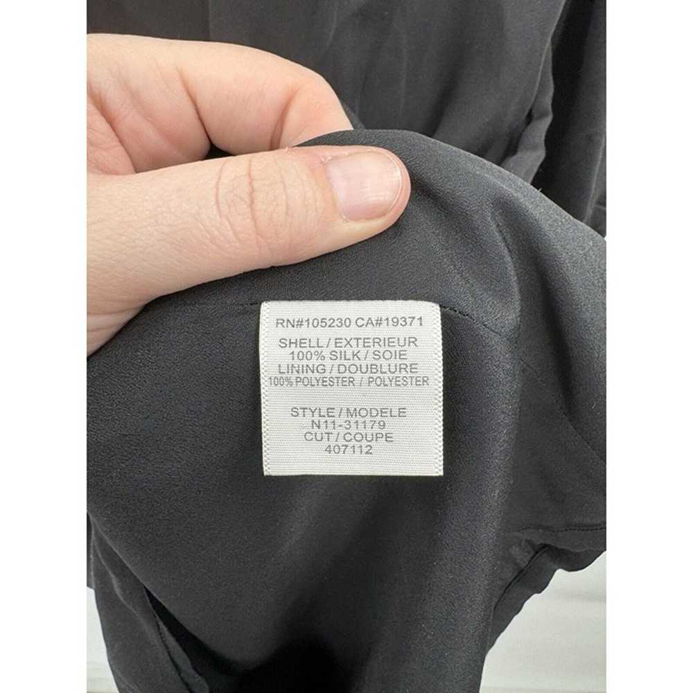 Equipment Femme Black 100% Silk 3/4 Sleeve Modern… - image 4