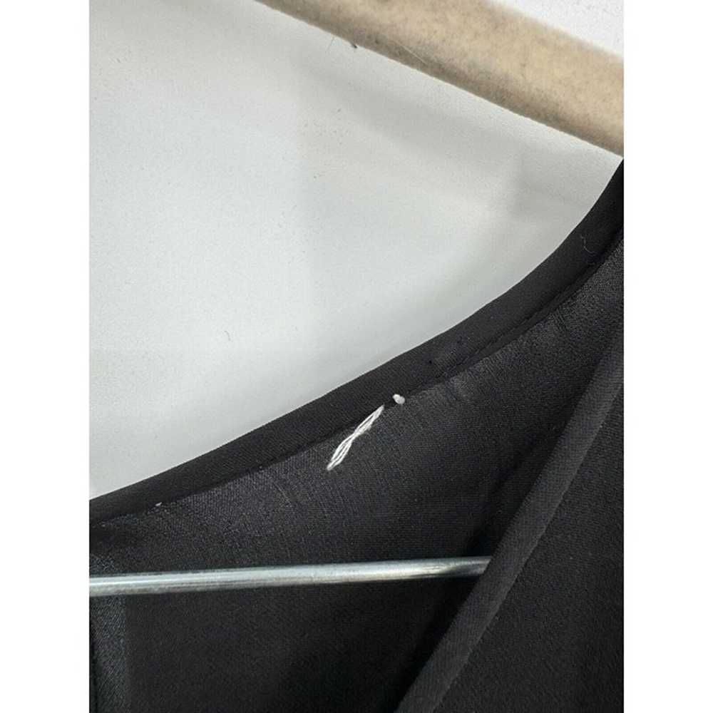 Equipment Femme Black 100% Silk 3/4 Sleeve Modern… - image 5