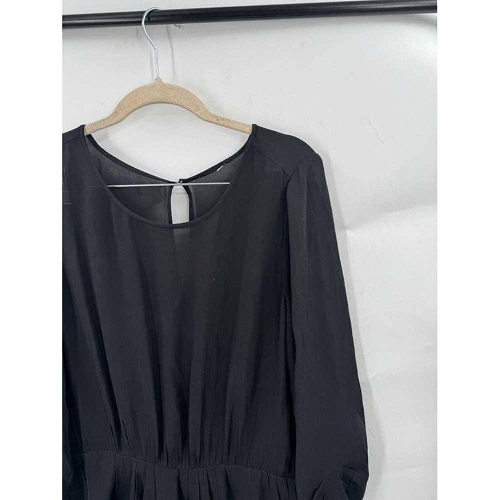 Equipment Femme Black 100% Silk 3/4 Sleeve Modern… - image 6