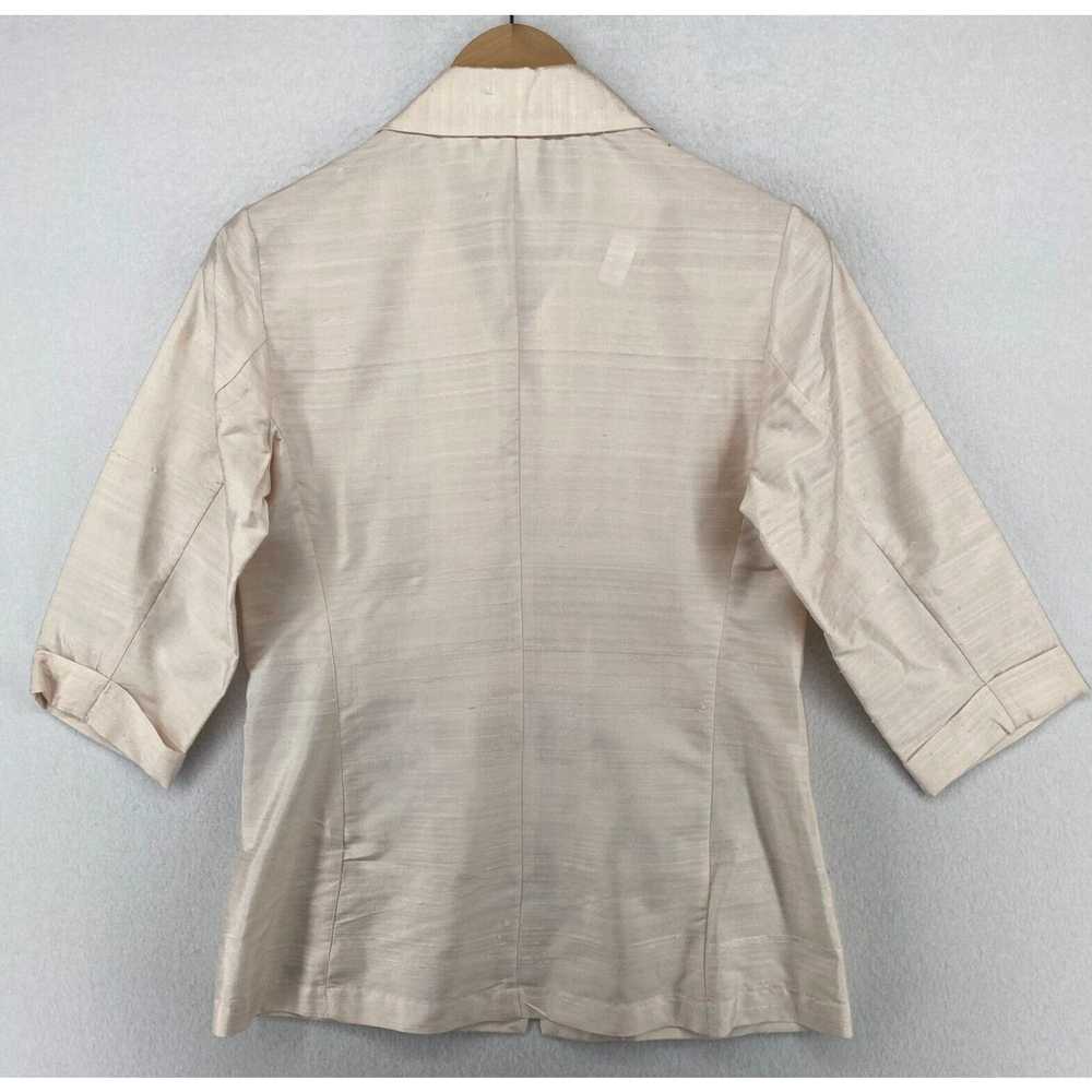 Vintage CHICO'S Blouse 0 S/4 DESIGN Silk Textured… - image 3