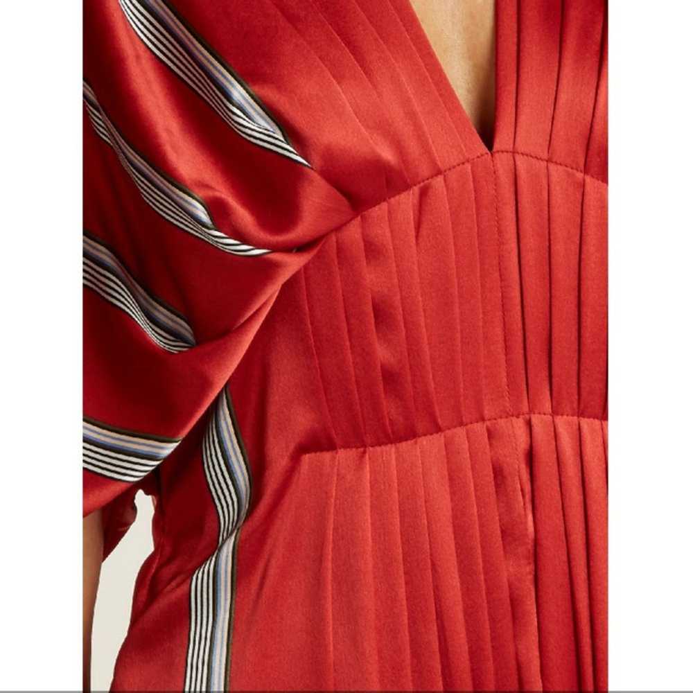 Roksanda ROKSANDA Mihara Pleated Striped Silk-sat… - image 7
