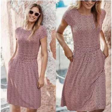 Boden Amelie Print Jersey Dress Size 14L Floral C… - image 1