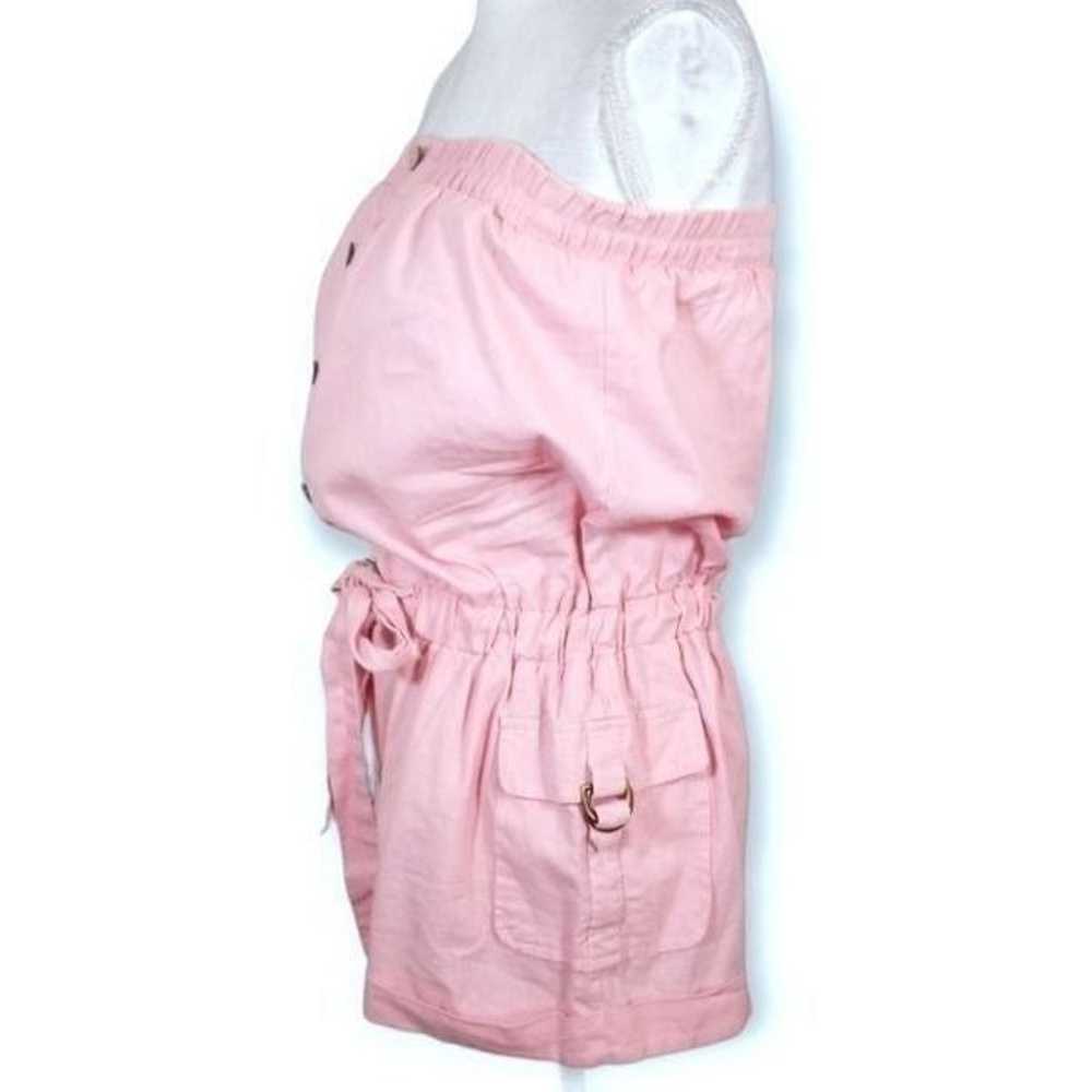 POETRY CLOTHING PINK STRAPLESS ROMPER SZ.L EUC - image 2