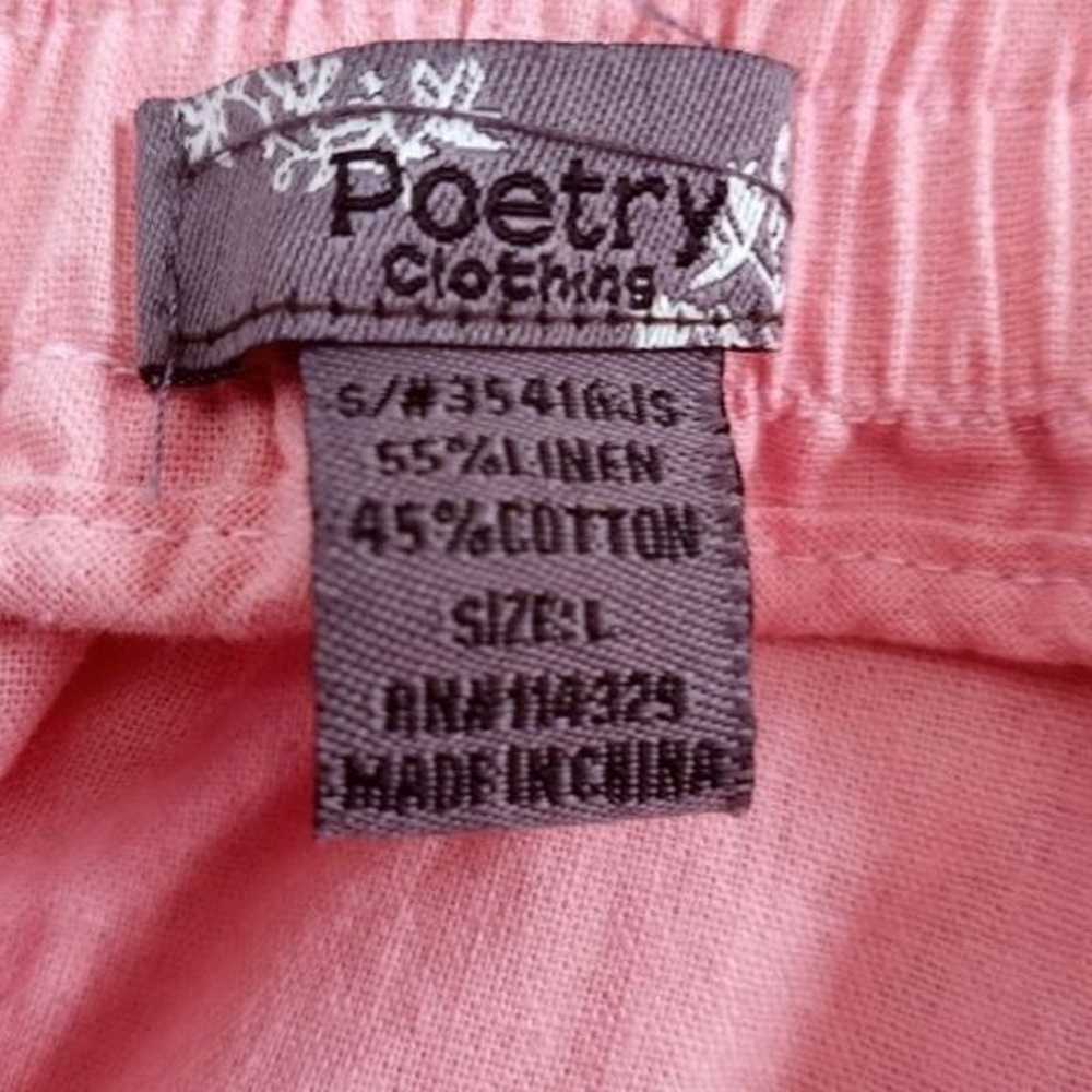 POETRY CLOTHING PINK STRAPLESS ROMPER SZ.L EUC - image 4