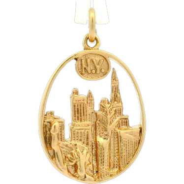 Collectible 14k Yellow Gold 3D Detailed New York … - image 1