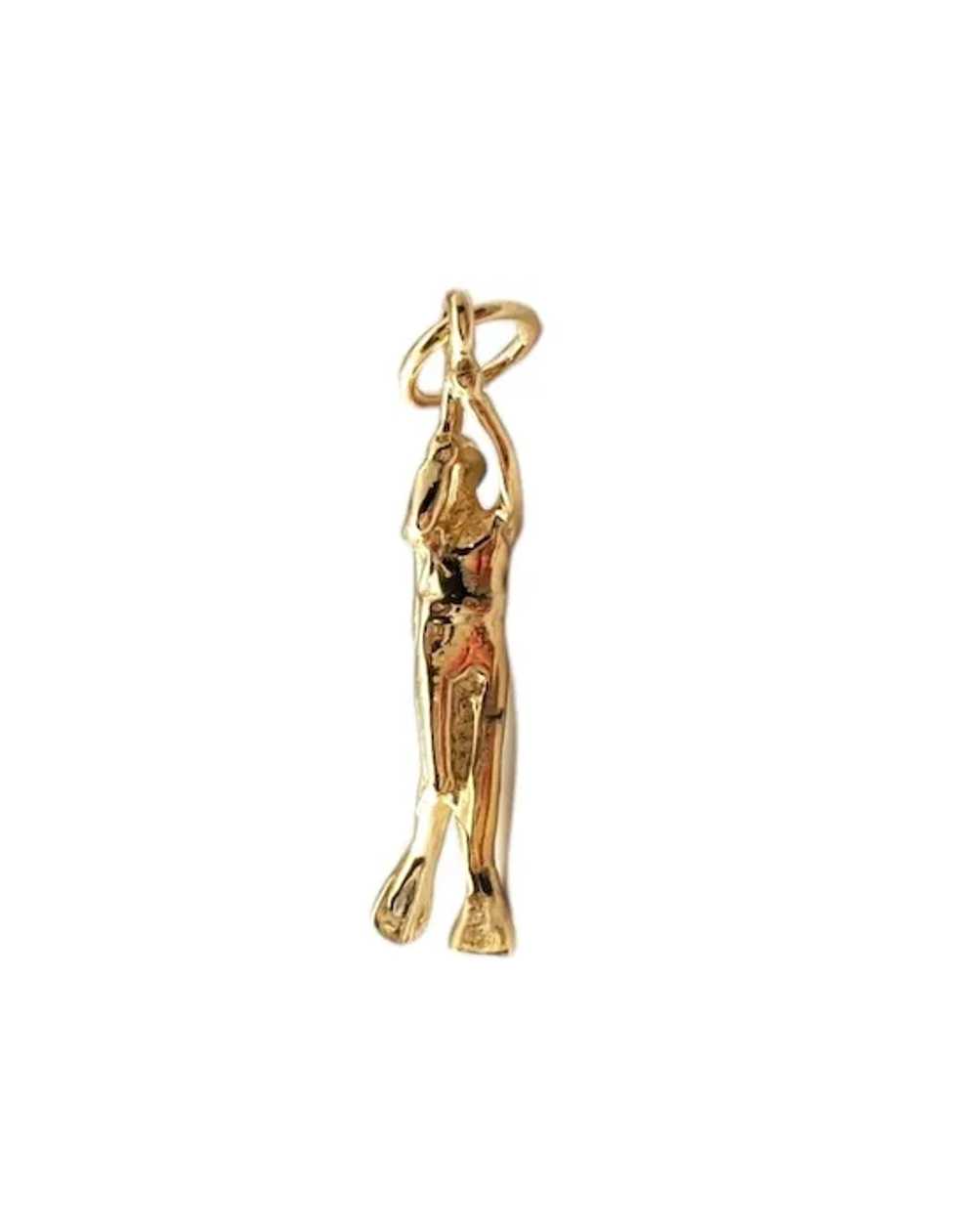 14K Yellow Gold Scuba Diver Charm #17198 - image 3