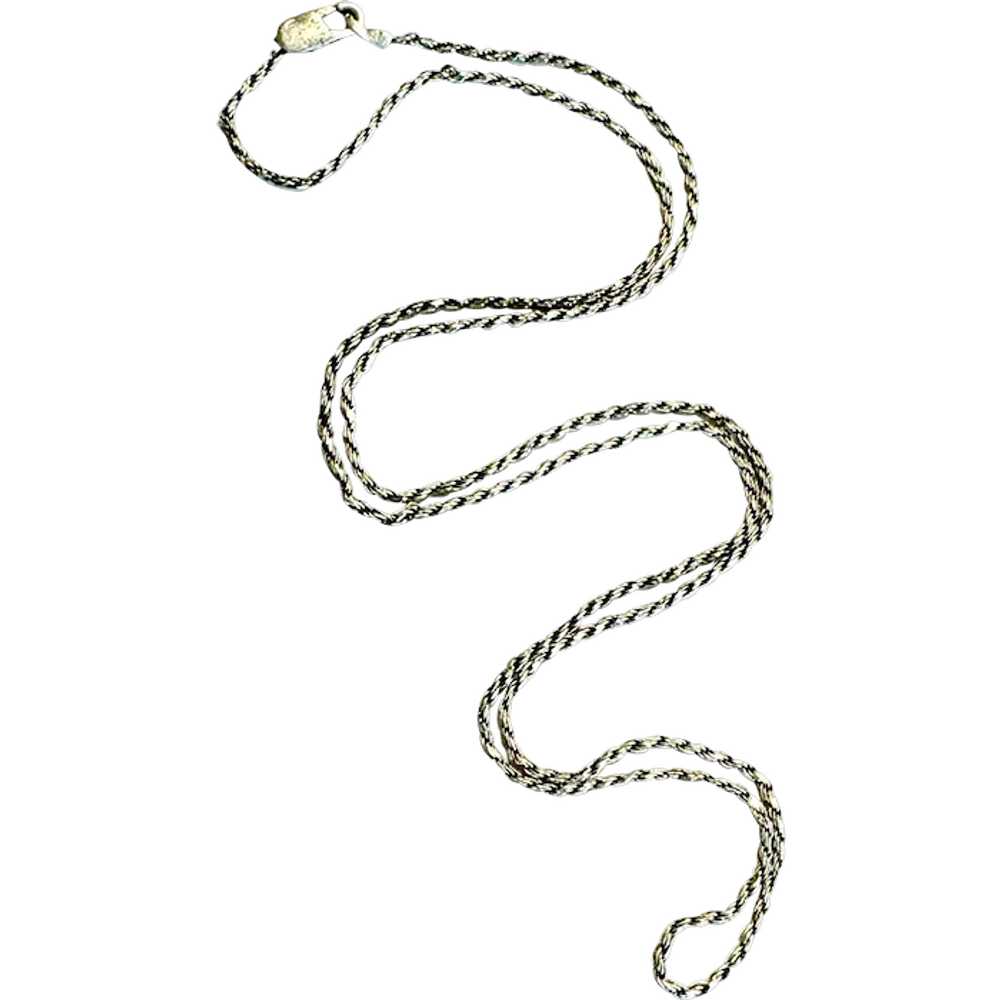20.5” Diamond Cut Rope Chain Sterling Silver - image 1