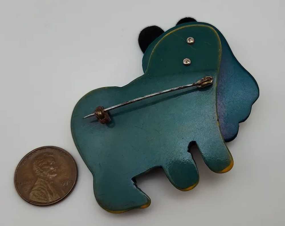 Hippo Martha Sleeper butterscotch & teal blue ove… - image 7