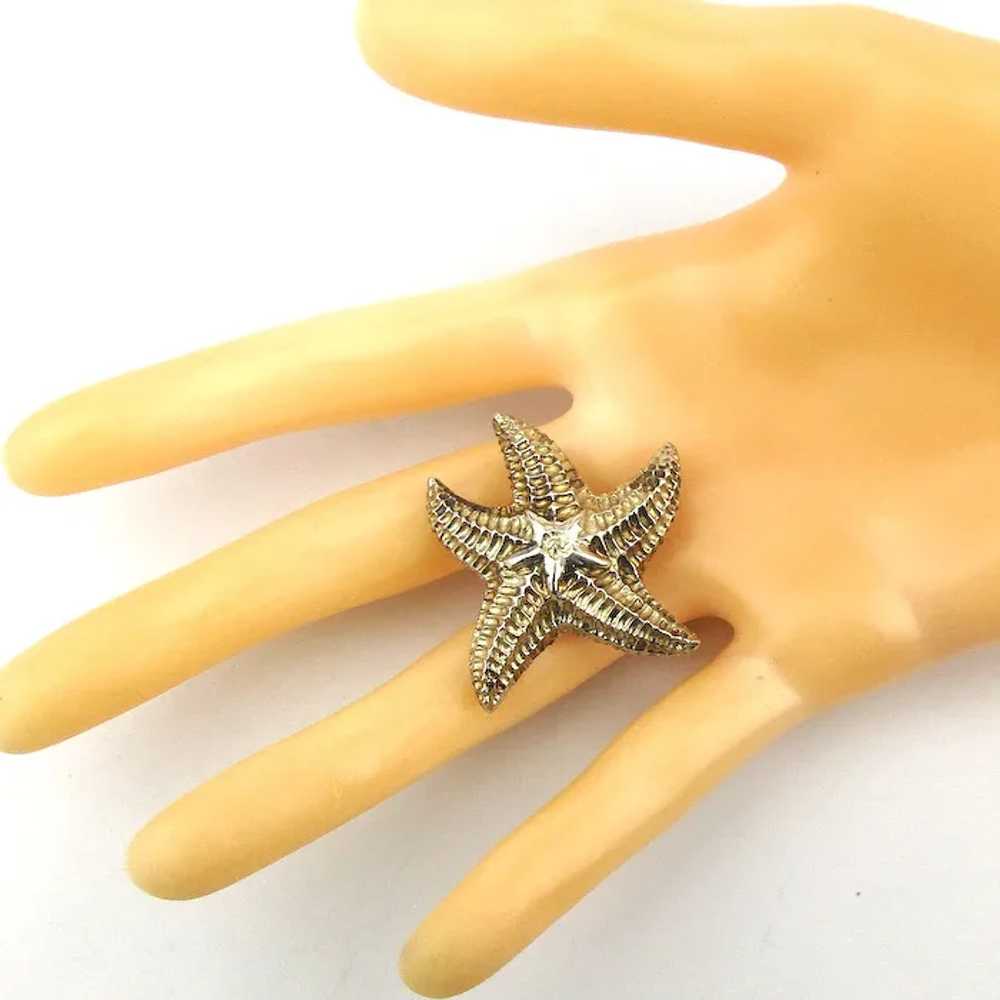 Sterling Silver STARFISH Pin Museum of Fine Arts … - image 3