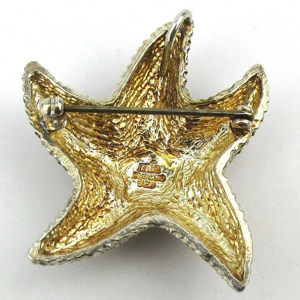 Sterling Silver STARFISH Pin Museum of Fine Arts … - image 4