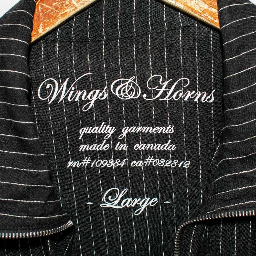 Wings + Horns Wings & Horns zip up Linen Jacket B… - image 4