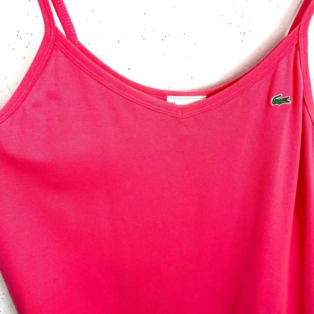Lacoste Womens Spaghetti Strap Tank Dress Pink Mi… - image 8