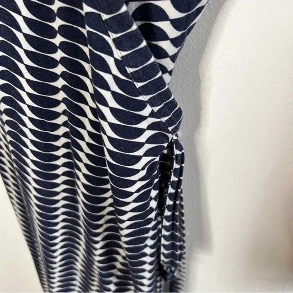 Boden Geometric Long Sleeve Wrap Midi Dress - image 3