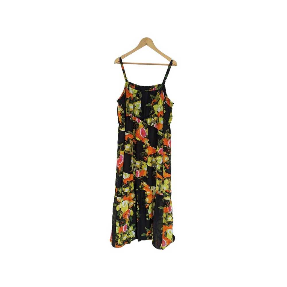 Lane Bryant Floral Citrus Maxi Dress Travel Boho … - image 2