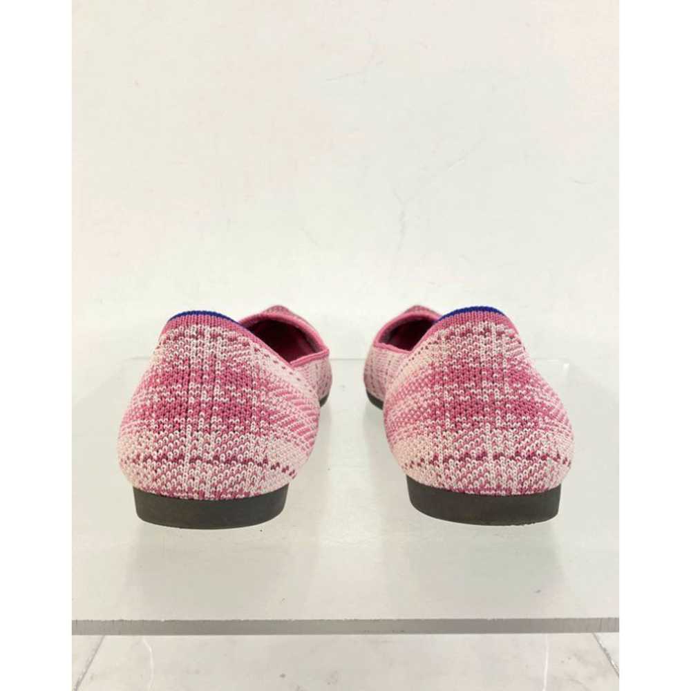 Vintage Rothy's Pink Multi Knit Fabric Slip-On Fl… - image 3