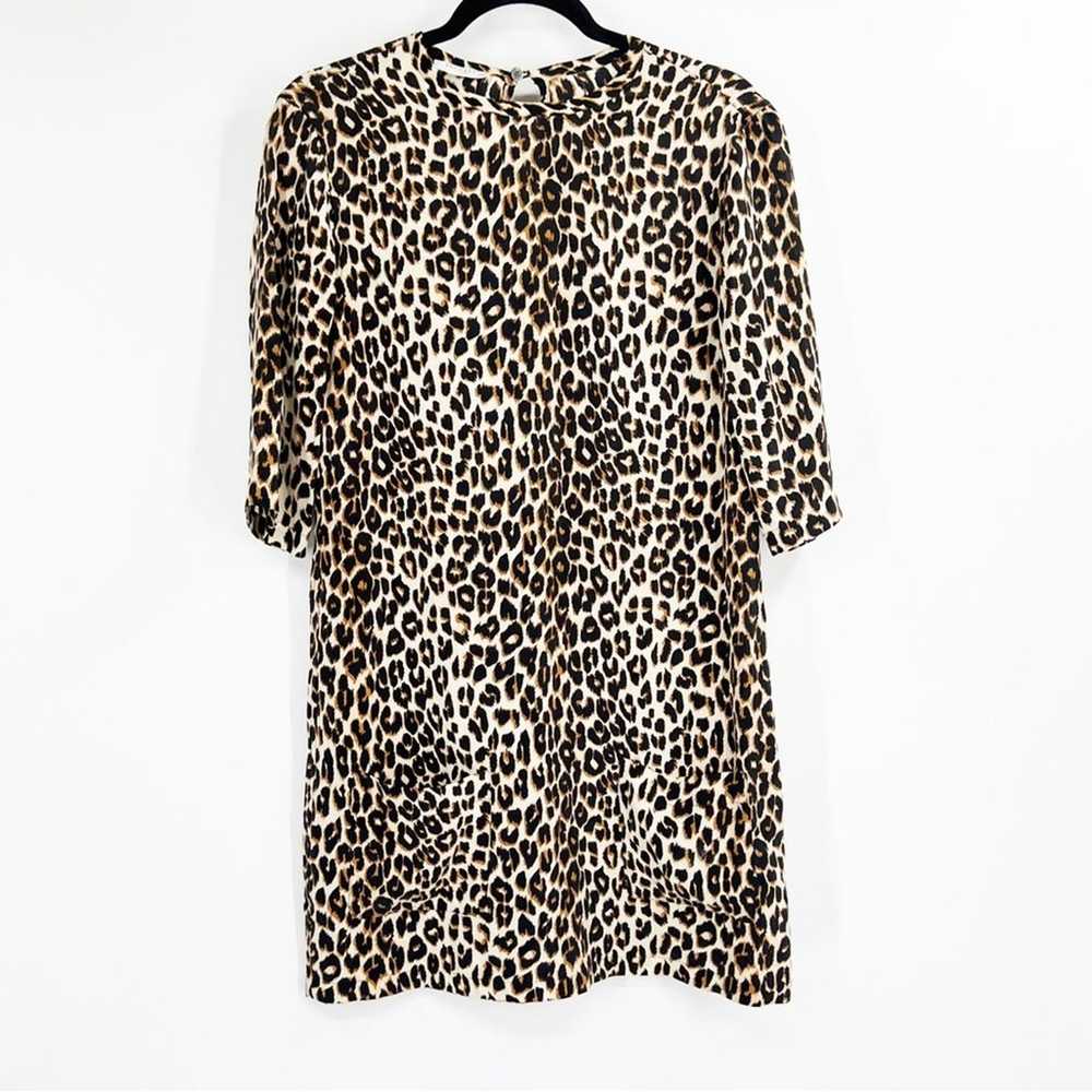 Equipment Leopard Print Aubrey Dress Front Pocket… - image 2