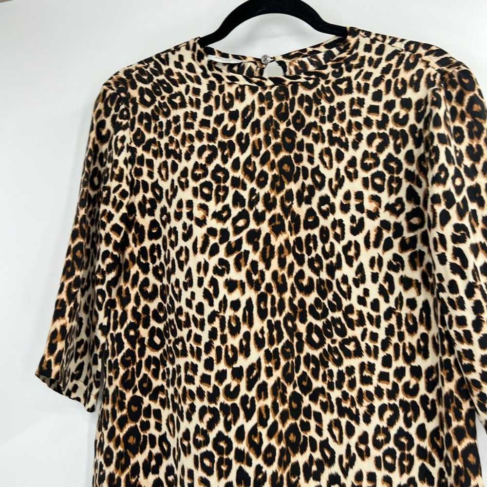 Equipment Leopard Print Aubrey Dress Front Pocket… - image 3