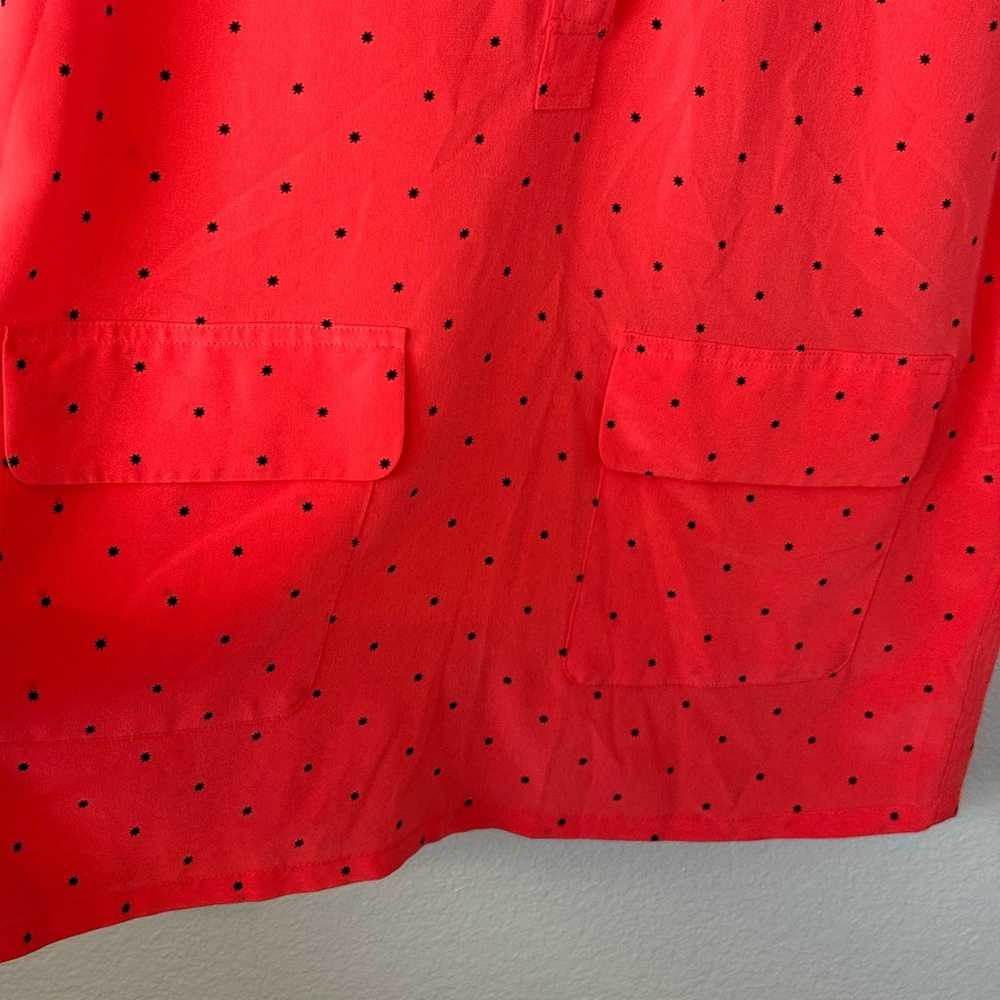 Equipment 100% Silk Button Down Sleeveless Coral … - image 4