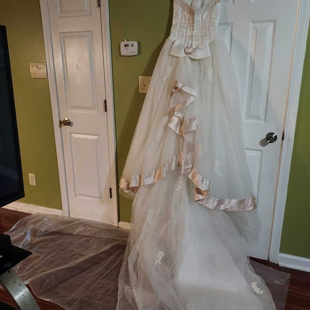 Elegant Wedding Dress size 4 - image 4