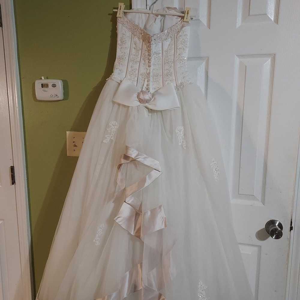 Elegant Wedding Dress size 4 - image 5