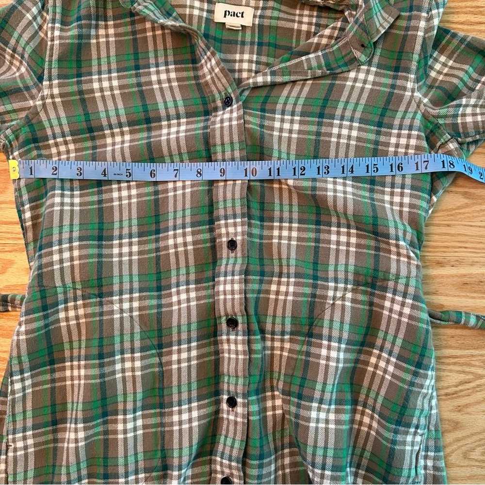 Pact Fireside Plaid Flannel Organic Cotton Green … - image 10
