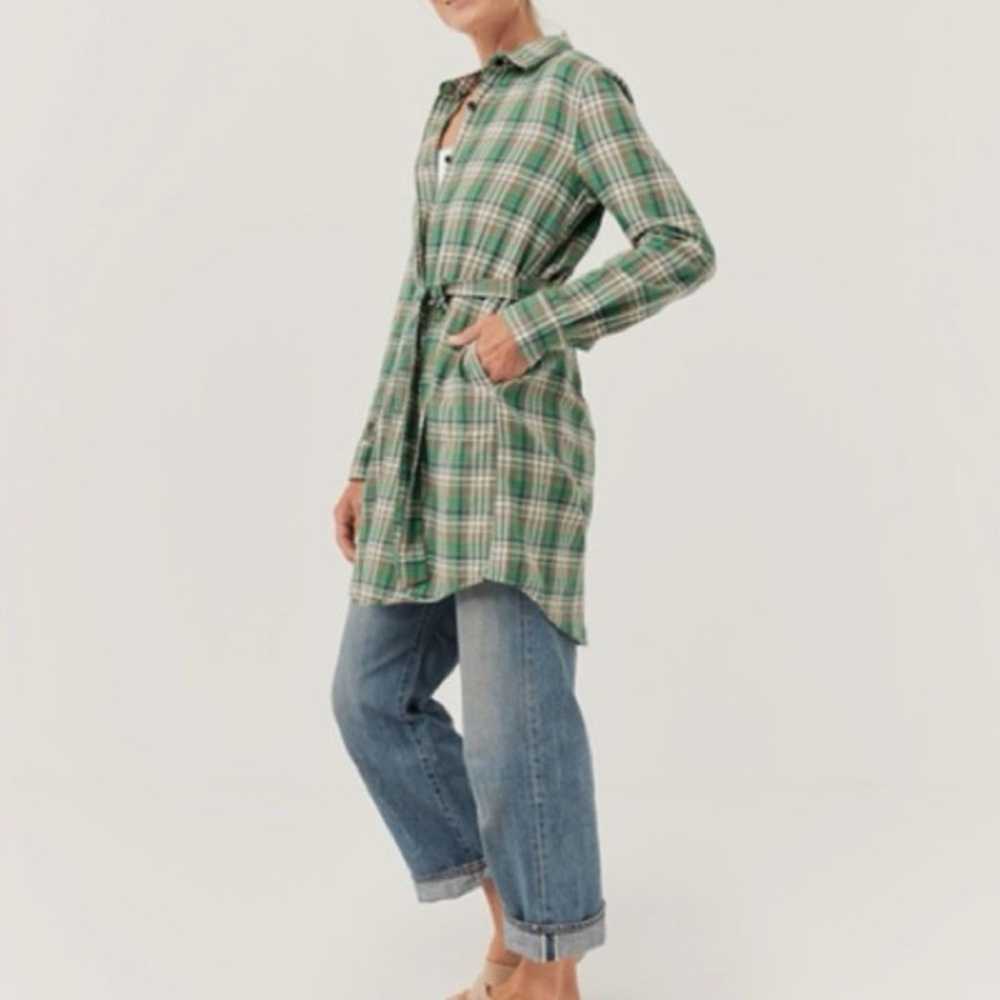 Pact Fireside Plaid Flannel Organic Cotton Green … - image 1