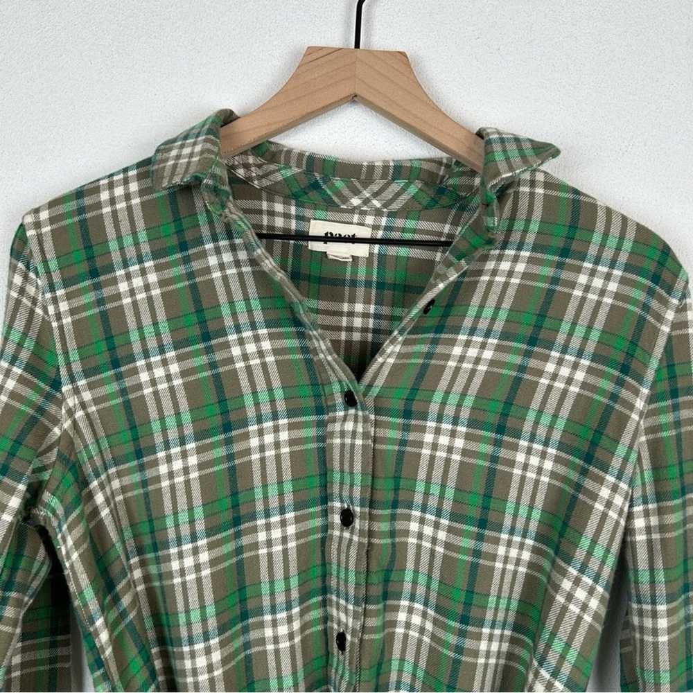 Pact Fireside Plaid Flannel Organic Cotton Green … - image 5