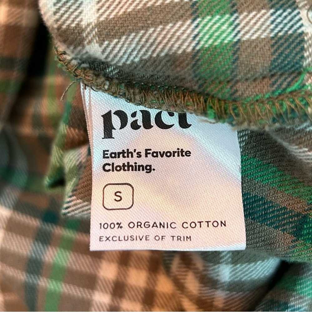 Pact Fireside Plaid Flannel Organic Cotton Green … - image 9