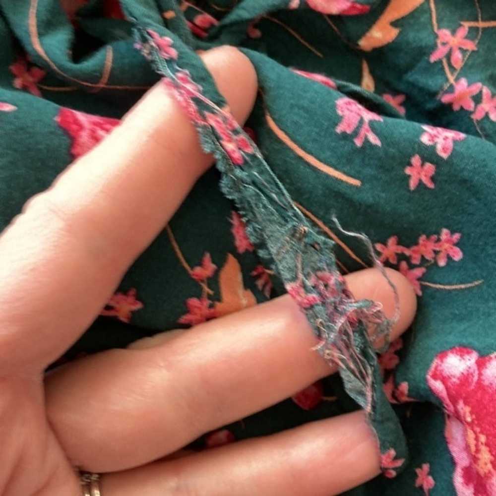 Free People Emerald Flower Fields Mini Boho Dress… - image 12