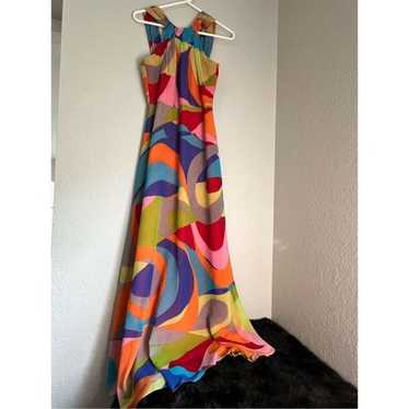 vintage colorful y2k boho hippie muse dress 6