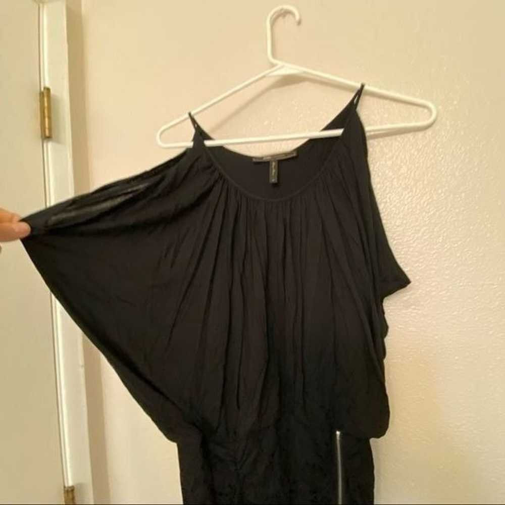 BCBGMaxazria Doris Black Dress Bodycon Size Ruche… - image 10