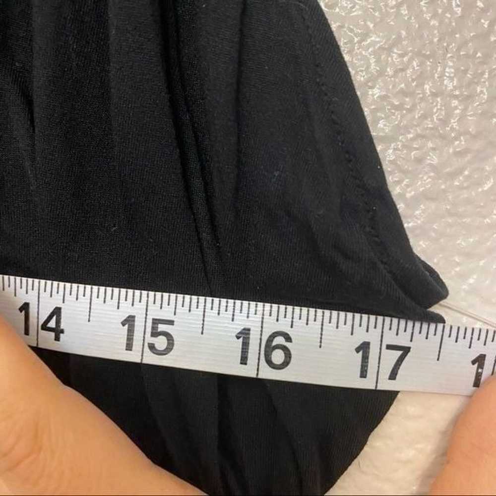 BCBGMaxazria Doris Black Dress Bodycon Size Ruche… - image 8